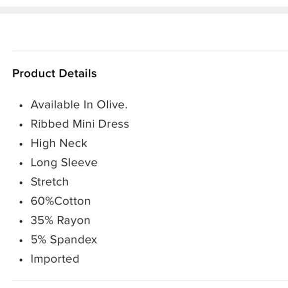 FASHION Nova Olive Stellar Ribbed Mini Dress. Size 2X - Picture 4 of 5